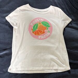 Old Navy White 'Feelin' Fresh' Graphic T-Shirt